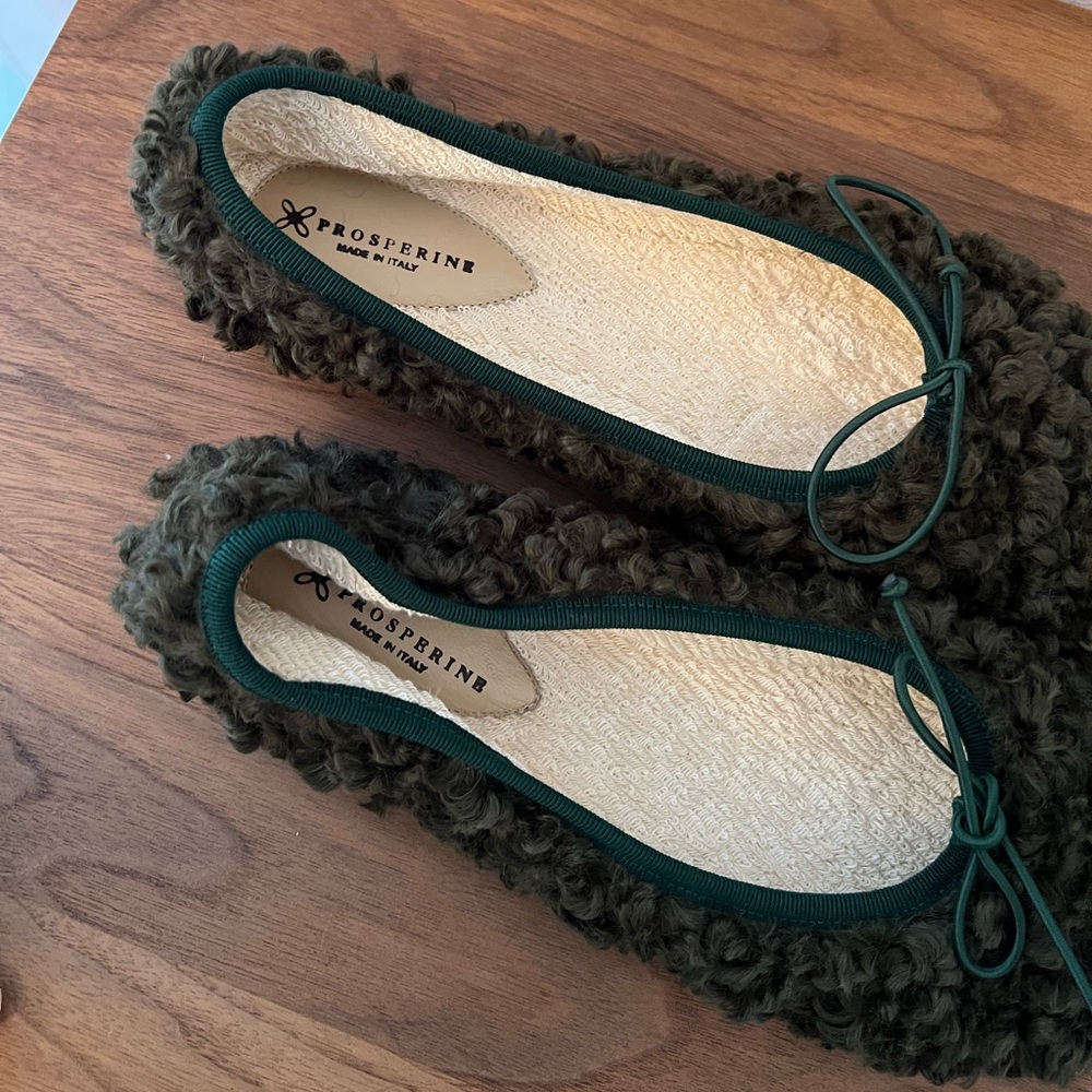 Prosperine shearling ballet flats - Picture 6 of 8
